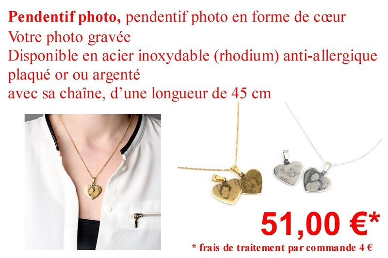 pendentif coeur avec chaine