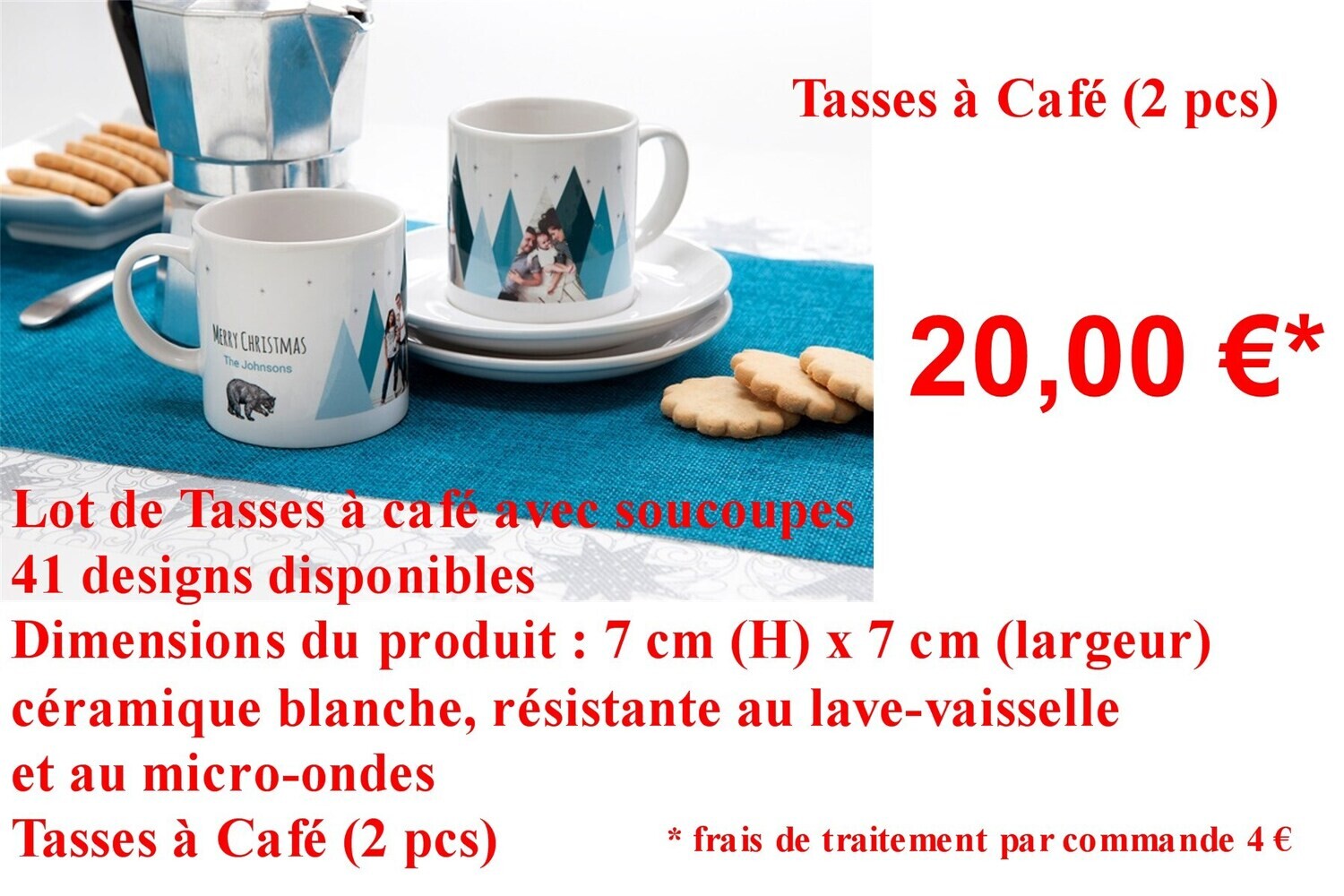 Tasse expresso 2 pièces