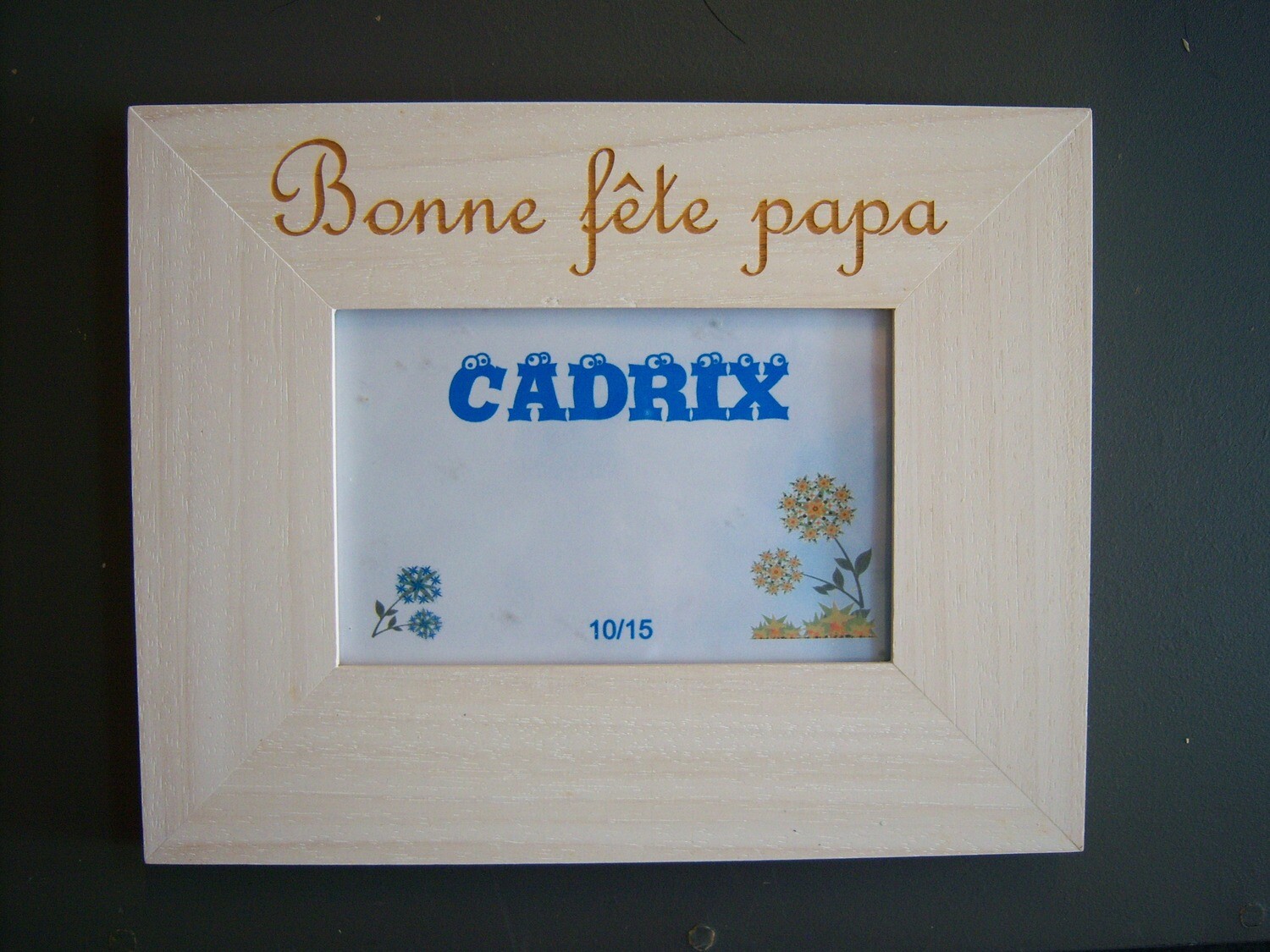cadre bois bonne fête papa à poser