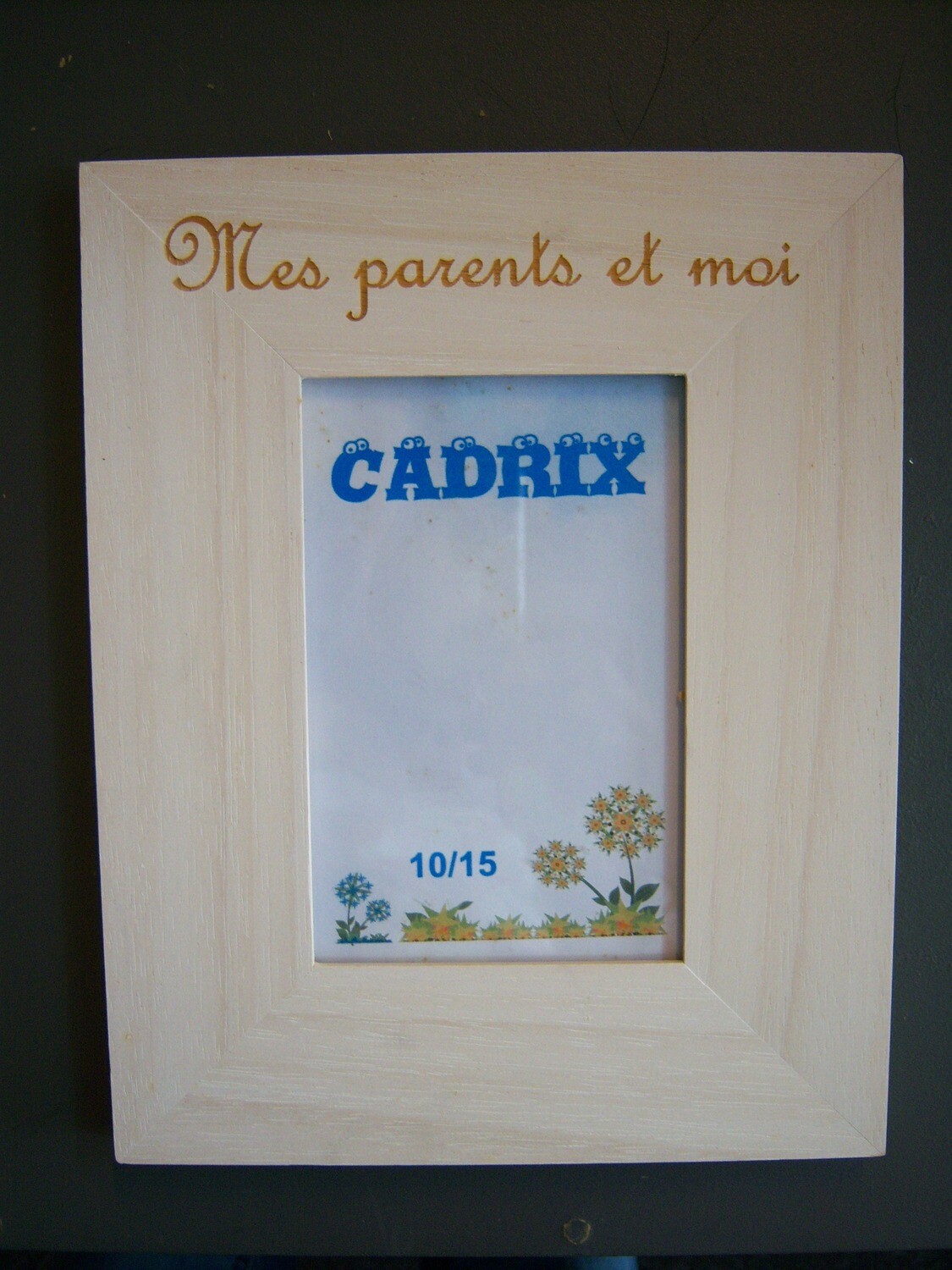 Cadre bois mes parents et moi à poser
