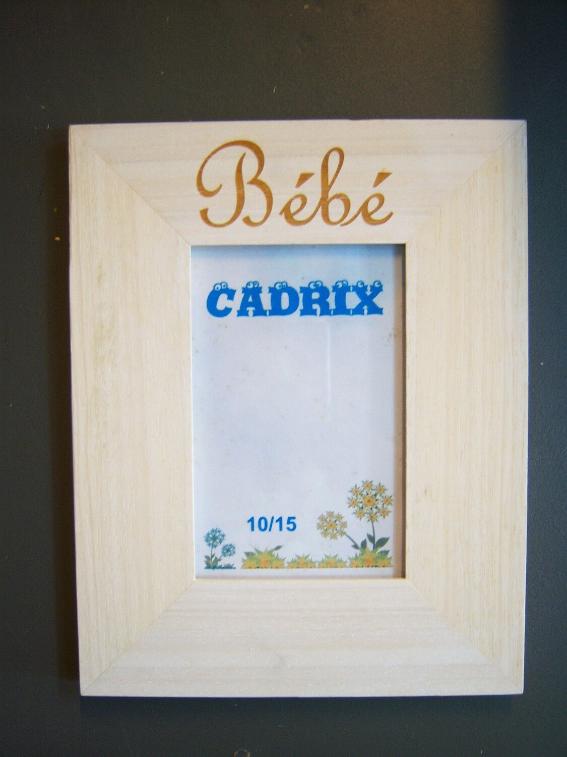 Cadre bois bébé à poser