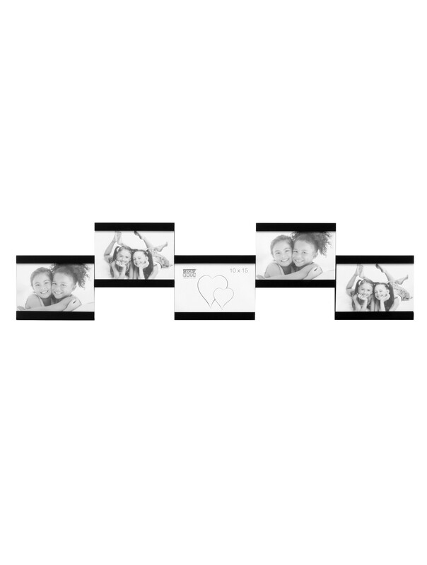 Multi-vue en noir pour 5 photos