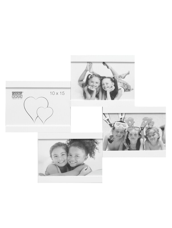Multi-vue en blanc pour 4 photos