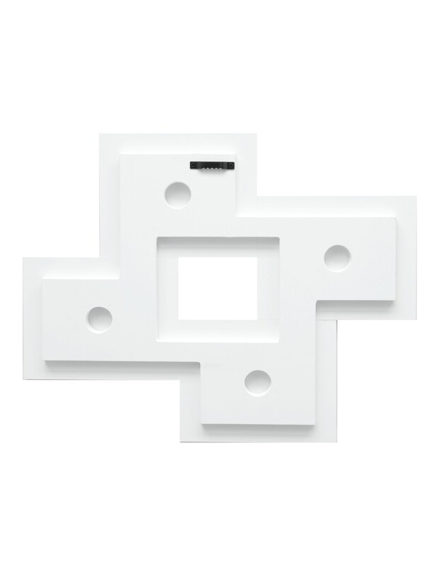 Multi-vue en blanc pour 4 photos