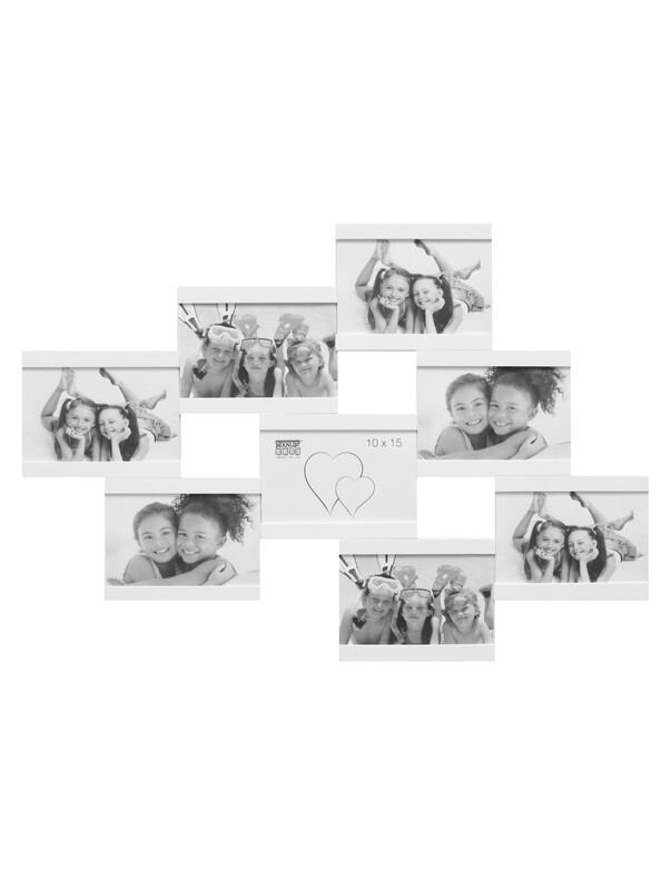 Multivue en blanc pour 8 photos