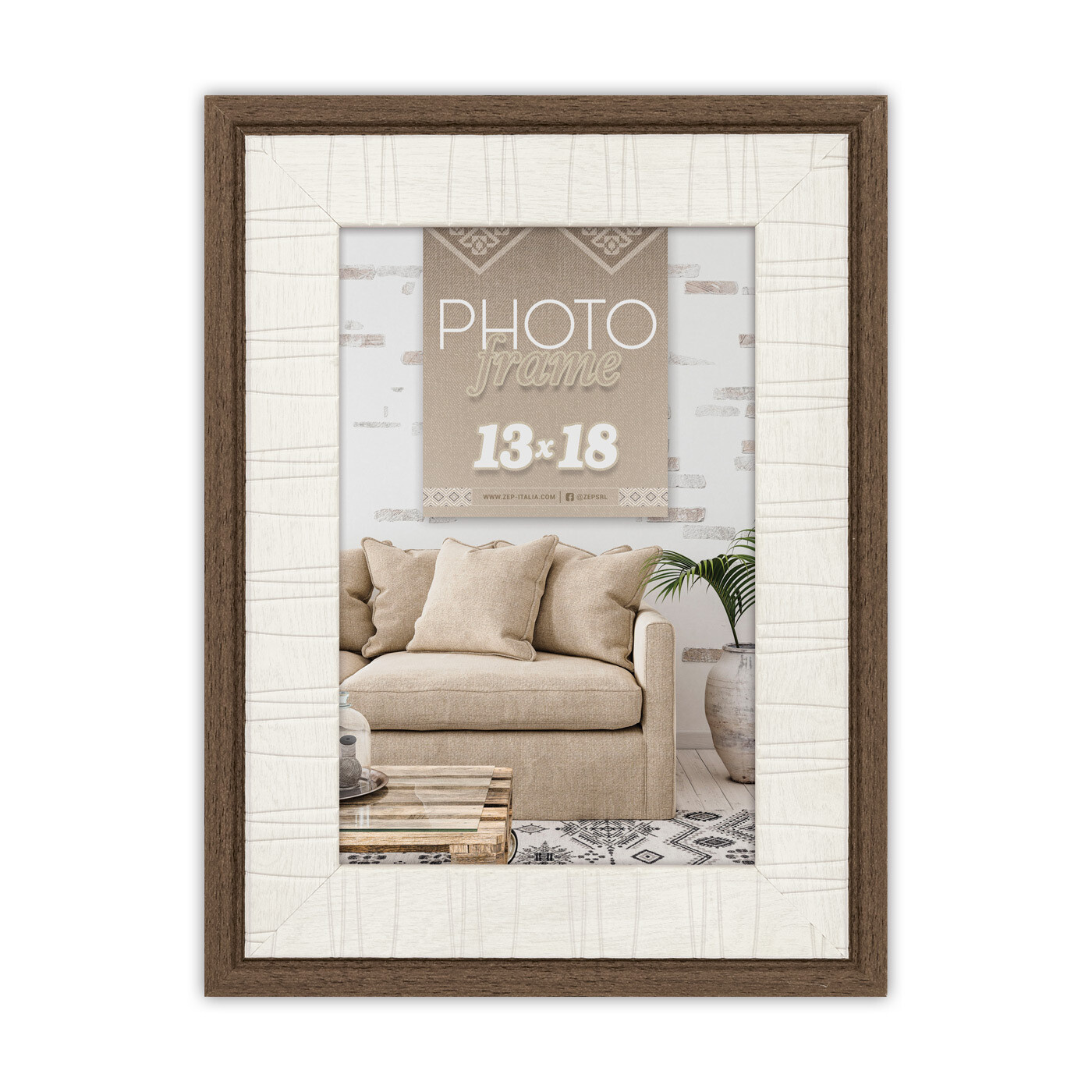 CADRE ISCHIA BRUN 10X15