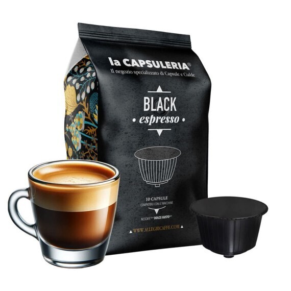 Café Black Espresso - 10 Capsules
Capsules Compatibles Avec Nescafè Dolce Gusto®*