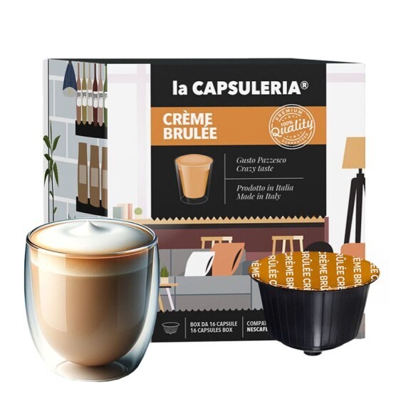 Crème Brûlée - 16 Capsules Capsules Compatibles Avec Nescafè Dolce Gusto®*