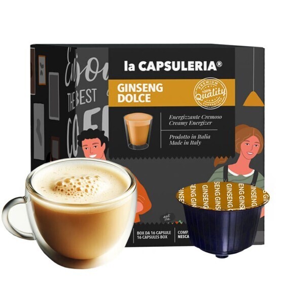 Ginseng Doux - 16 Capsules Capsules Compatibles Avec Nescafè Dolce Gusto®*