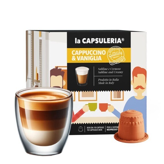 Cappuccino Vanille - 10 Capsules Compatibles Avec Nespresso®*