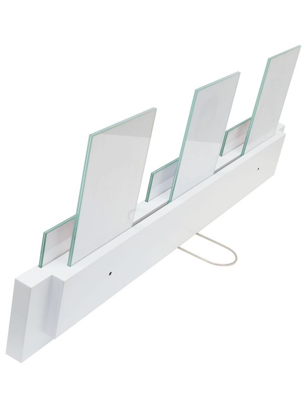 Porte-photo en blanc pour 6 photos