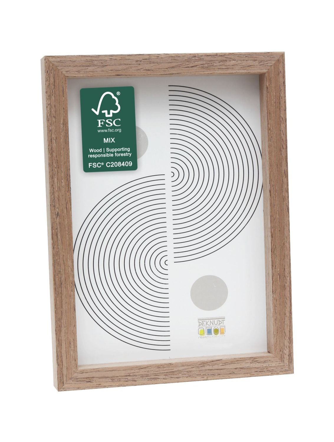 Cadre photo - couleur bois brun - épuré - bois