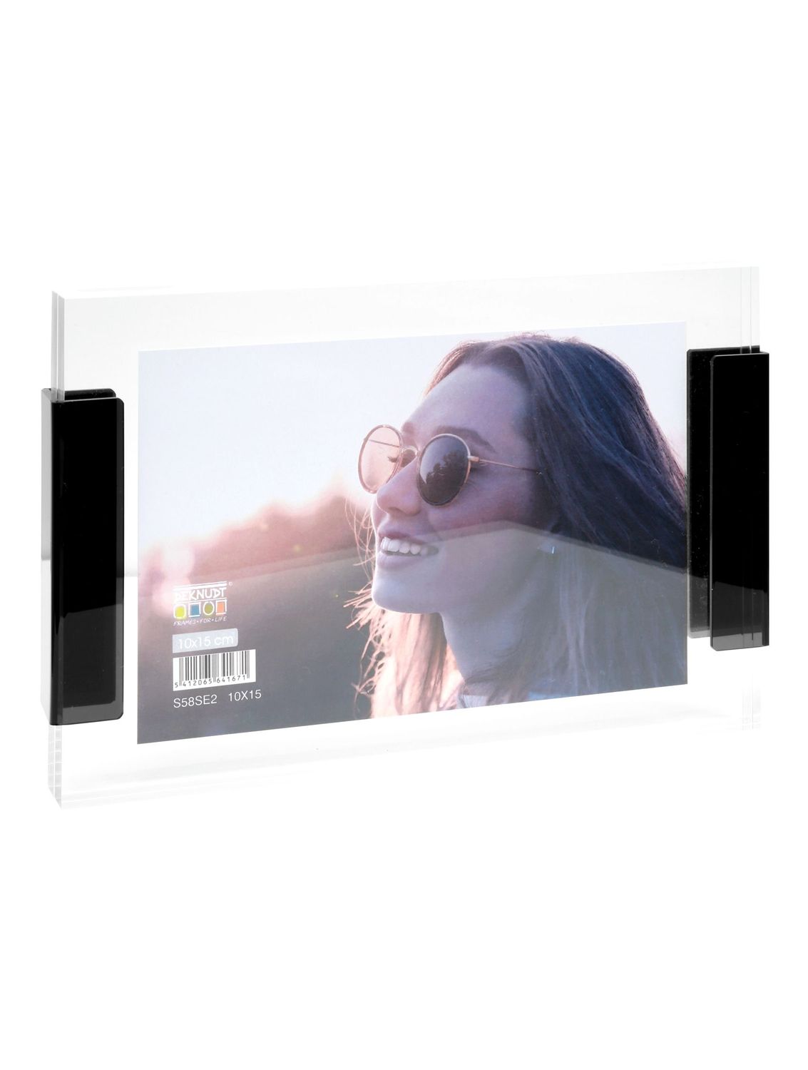Cadre photo transparent avec 18mm d'épaisseur
