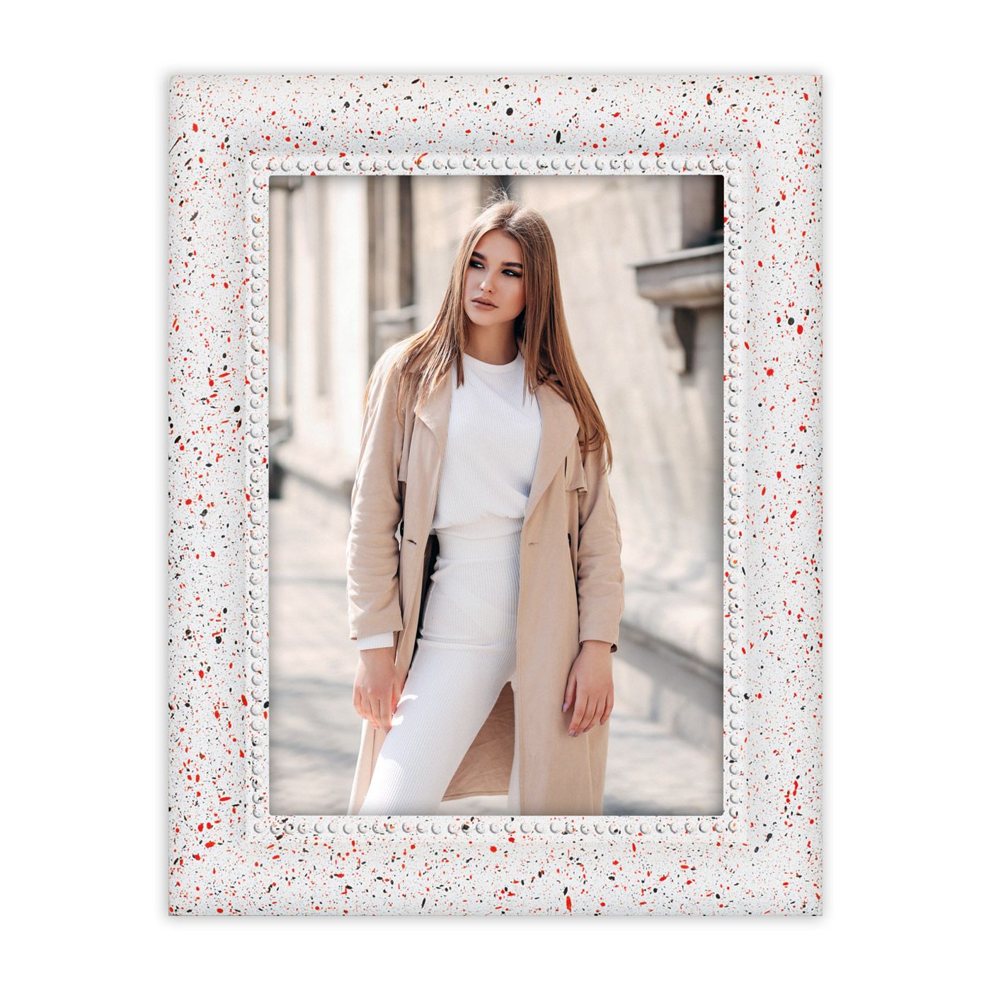 Cadre blanc Pollock 15x20