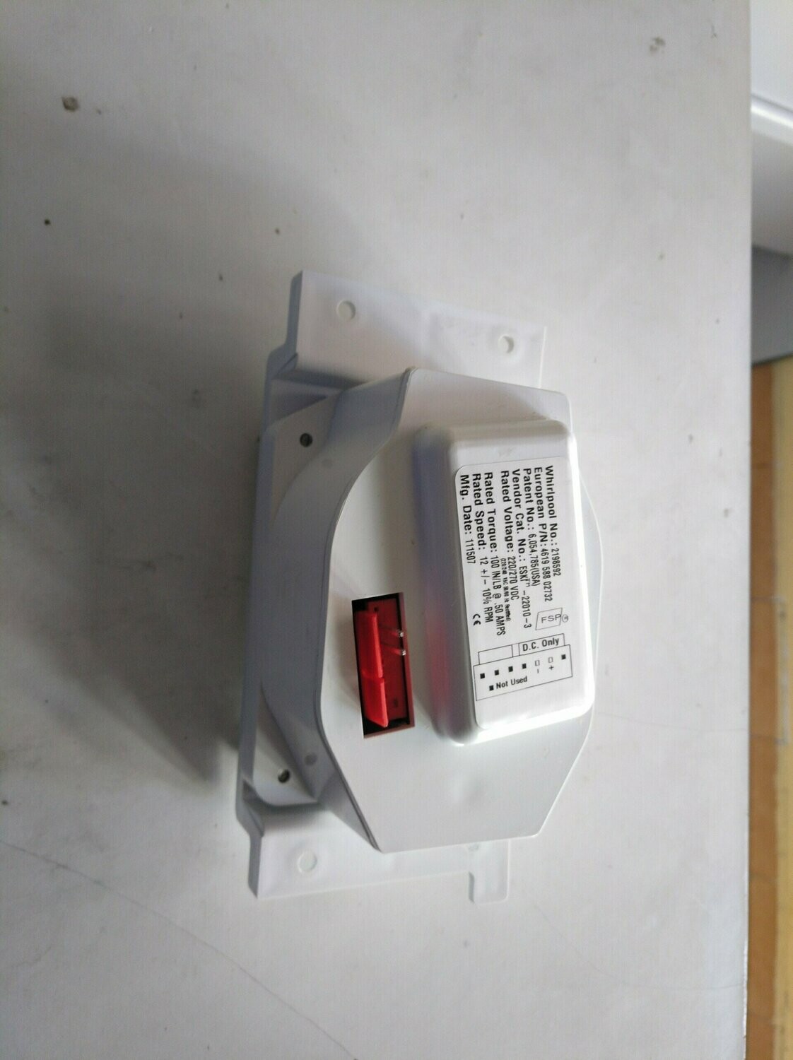 Motror triturador de hielos Frigorífico  Whirlpool
481202858363