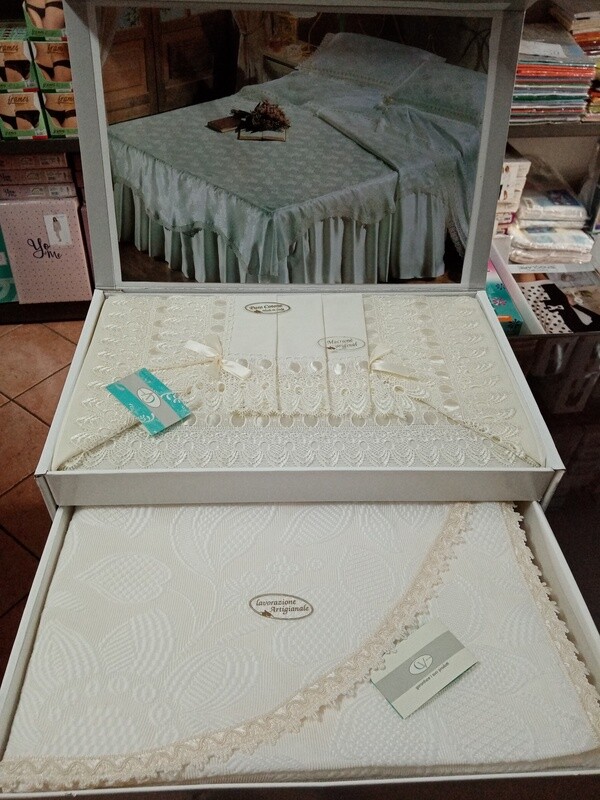 Completo letto matrimoniale in cotone
