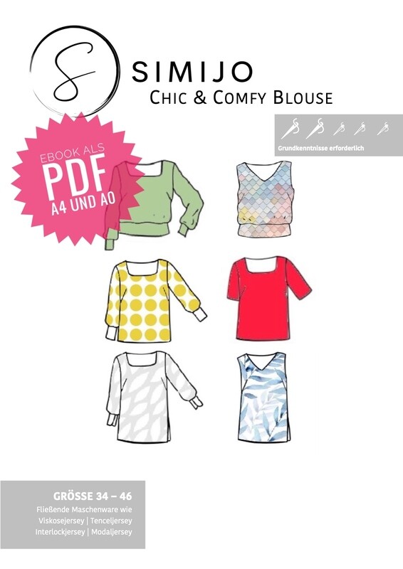 Chic & Comfy Blouse - eBook (PDF A4 und A0 Druck)