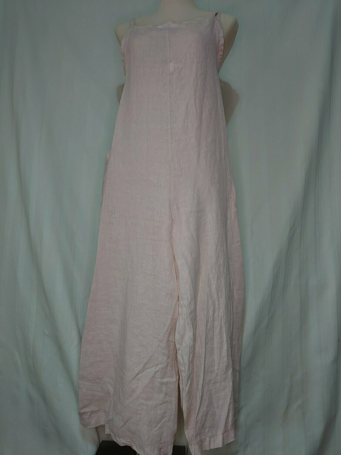 Italian Dungaree Dress, Pink