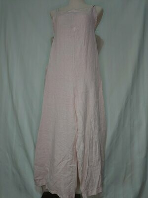 Italian Dungaree Dress, Pink
