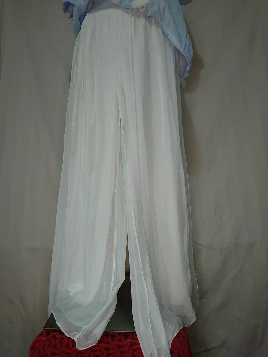 Italian Silk Harem trouser, White