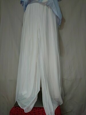 Italian Silk Harem trouser, White