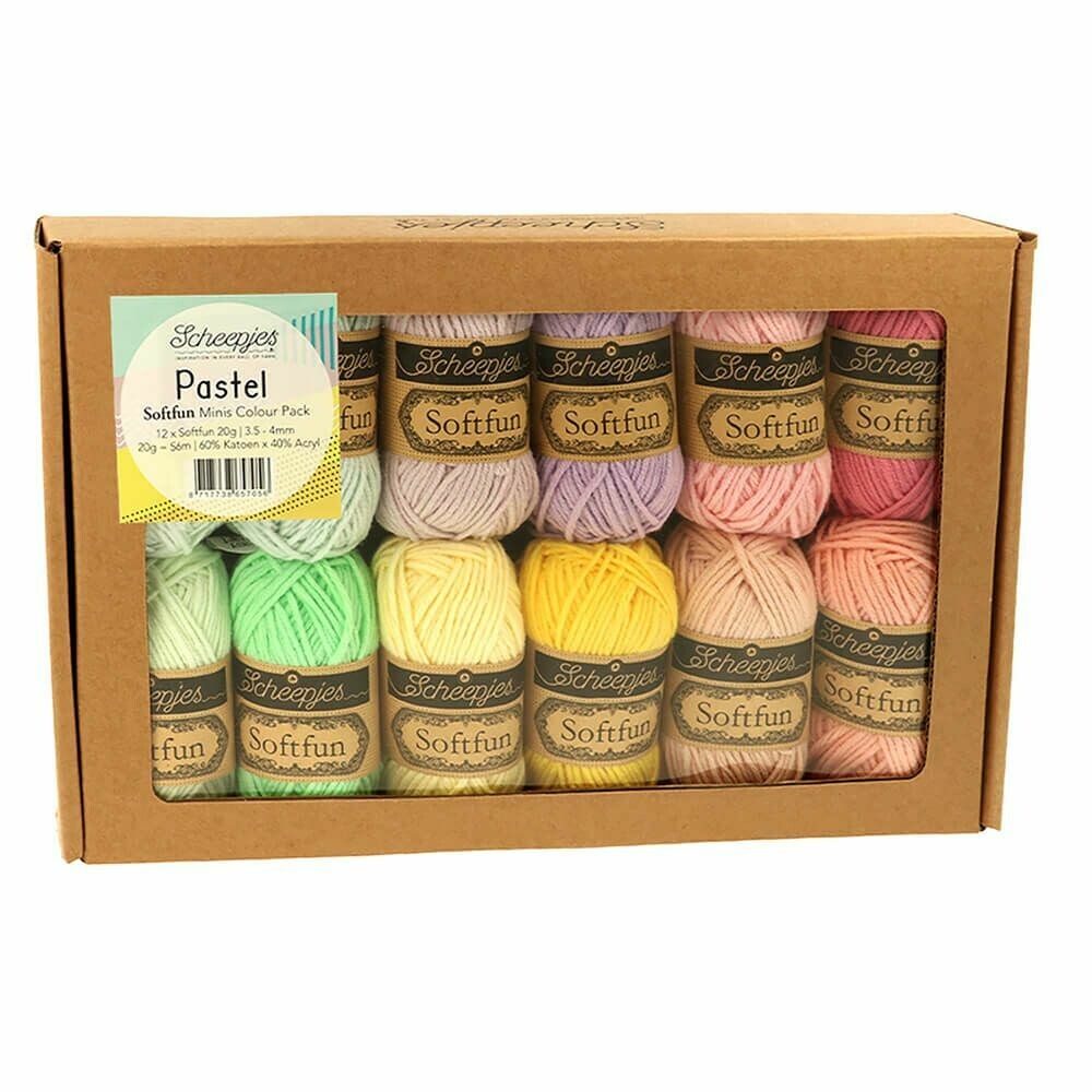 Softfun colour pack 12x20G, Kleur: Pastel