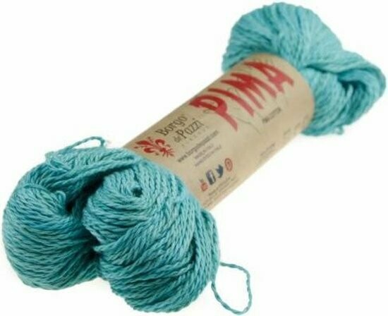 BORGO DE PAZZI PIMA Katoen Kleur 14 [ Zee blauw ]