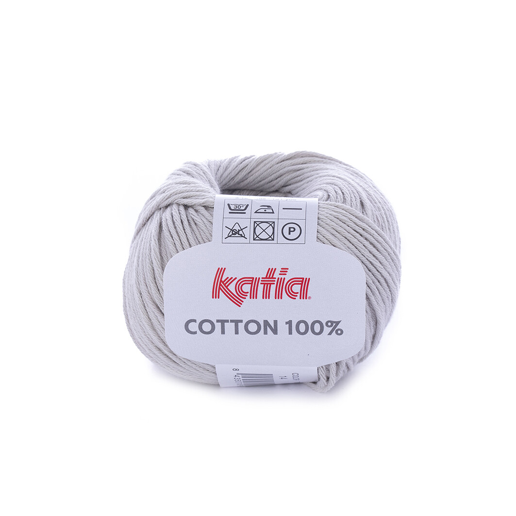 ​Cotton 100% 14 - Parelmoer-lichtgrijs