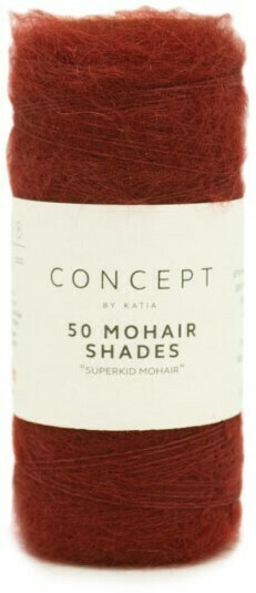 50 Mohair Shades 45 - Wijnrood