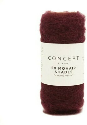 50 Mohair Shades 40 - Bordeauxpaars