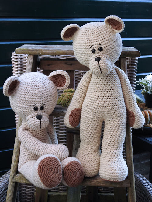 XXL Bear Basic Linnen haakpakket zittend/staand Linnen