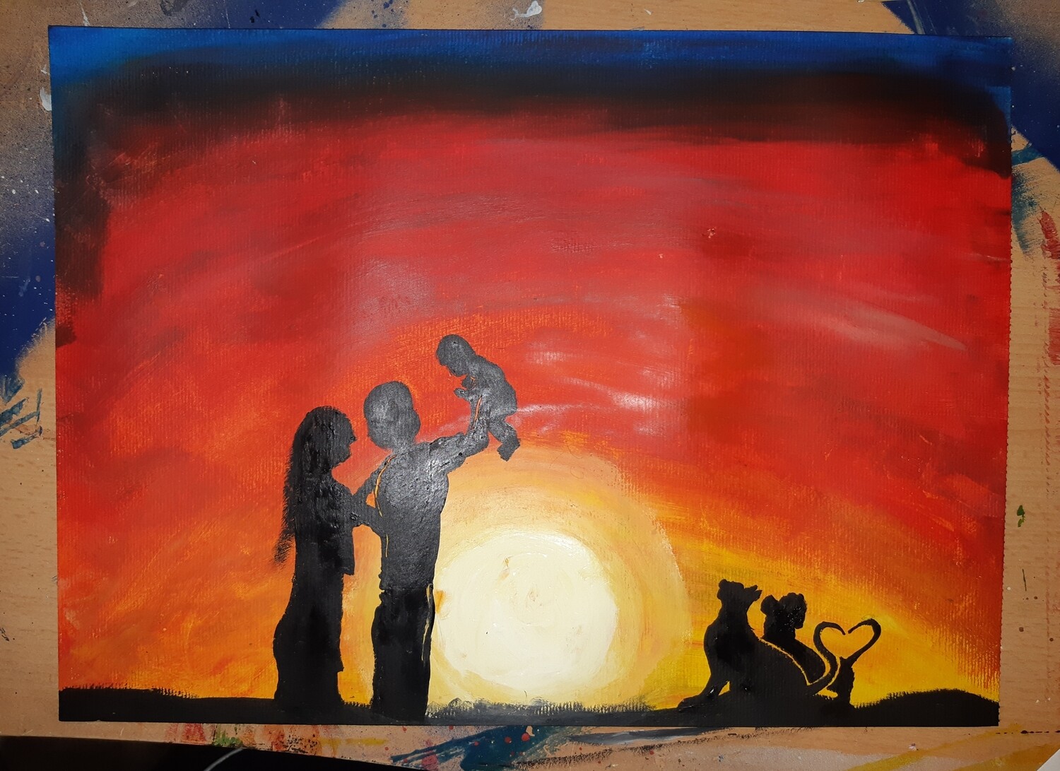 Love Family Sunset