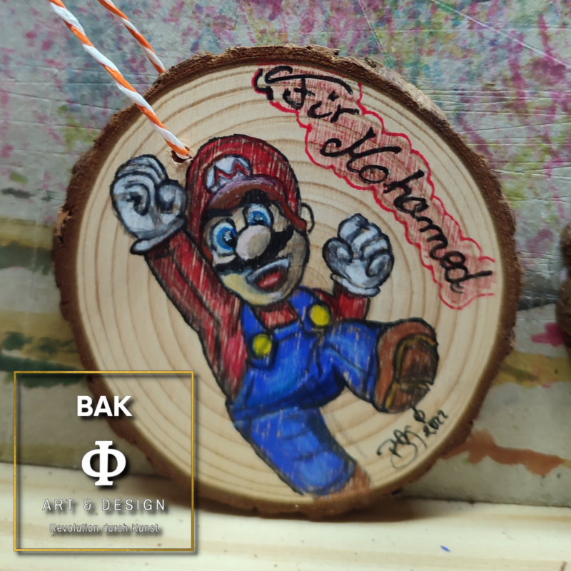 Holz Zeichnung Super Mario Kollektion 