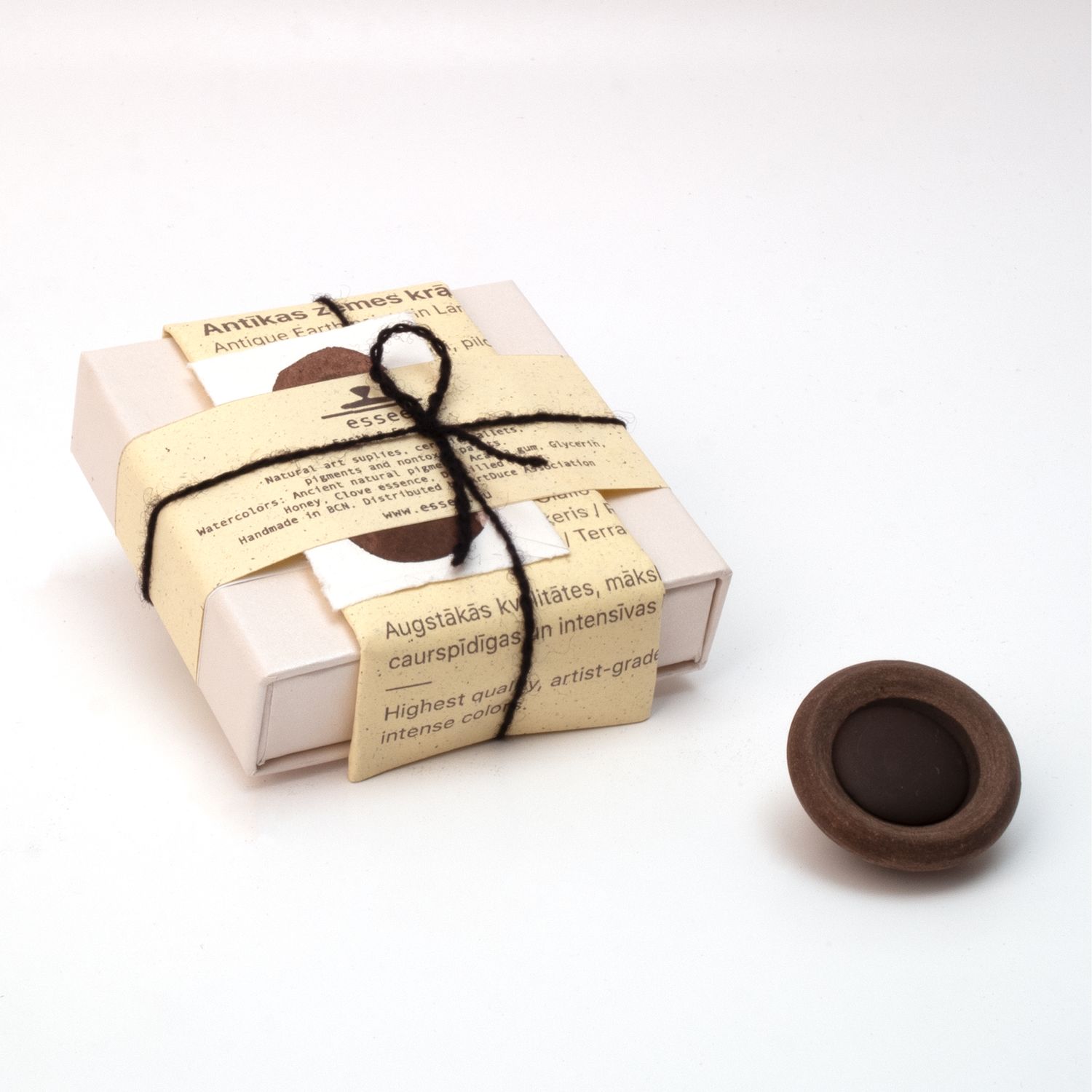 Zemes pigmenta krāsa keramikas trauciņā - Dedzināta umbra.