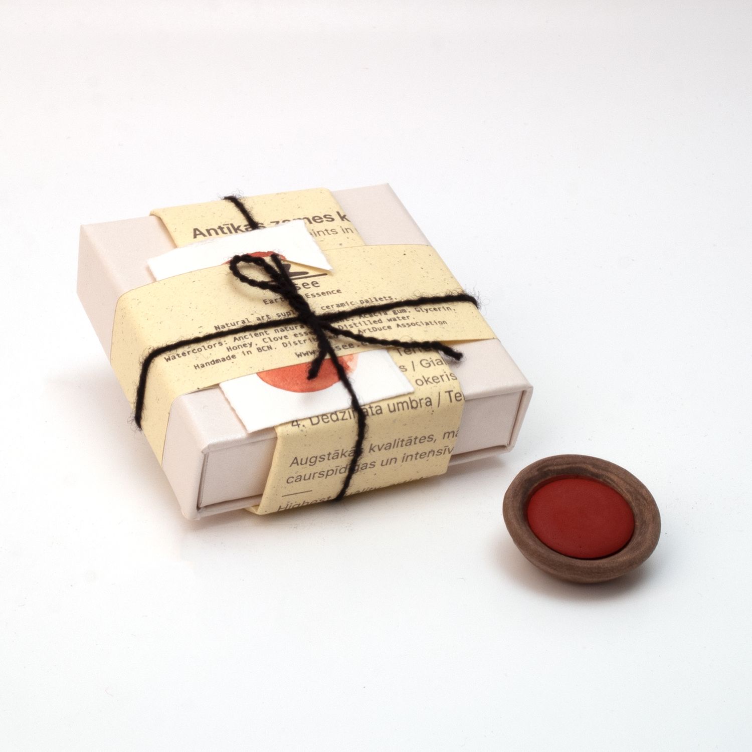 Zemes pigmenta krāsa keramikas trauciņā - Oranžs okeris.