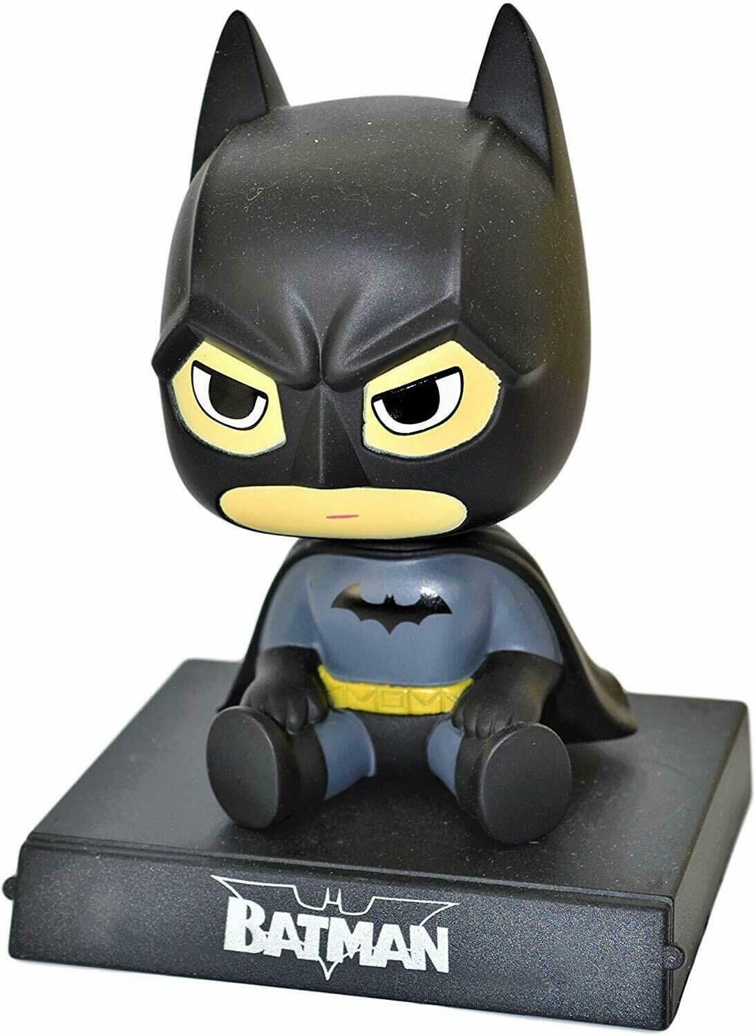 BATMAN Superhero Bobble Head Action Figure with Mobile Holder &amp; Stand for Car Dashboard