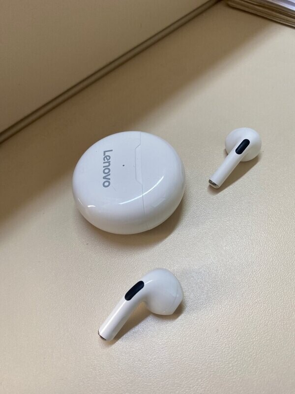 Cuffie Bluetooth LivePods Lenovo HT38 Bianco Mini Cuffie Auricolari gaming