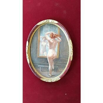 Tableau LA LYRE ou LALIRE Adolphe (1848-1933)