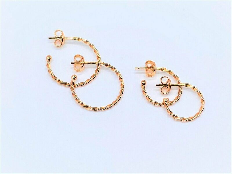 Orecchini Cerchio Intrecciati in Oro 750/000 (18ct)
