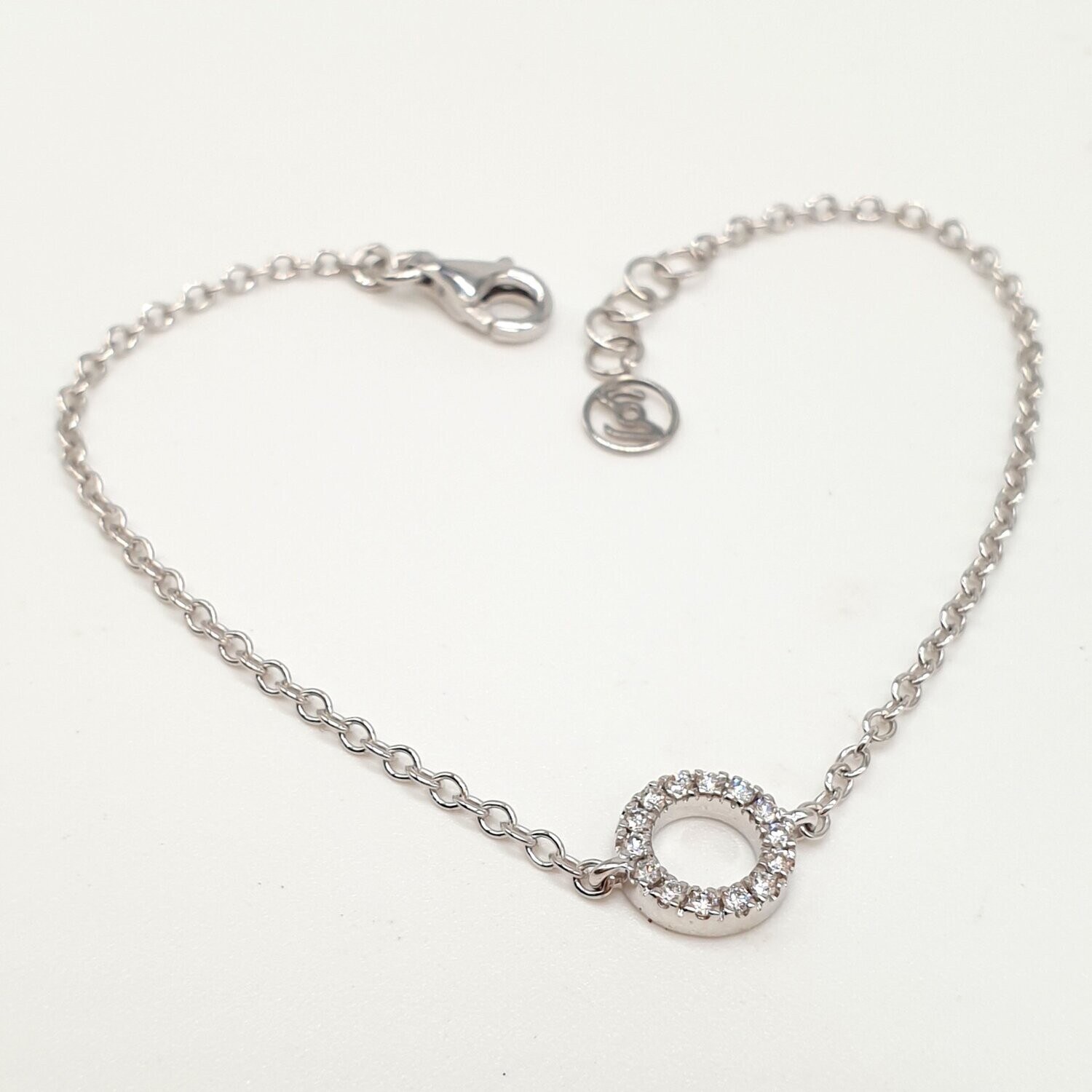 Bracciale Girotondo in oro 18ct con diamanti, COLORE: ORO BIANCO