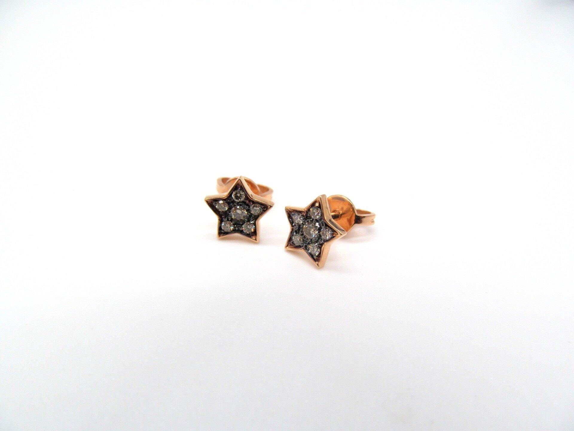 Orecchini stella oro rosa cheap
