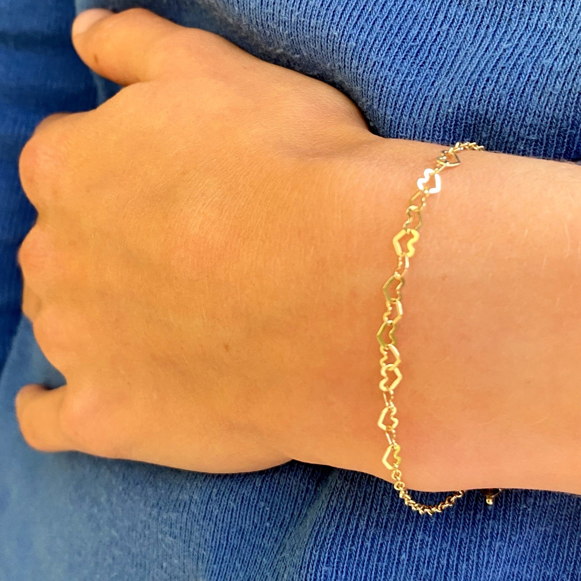 Bracciale Cuori oro Giallo 750/000 (18ct)
