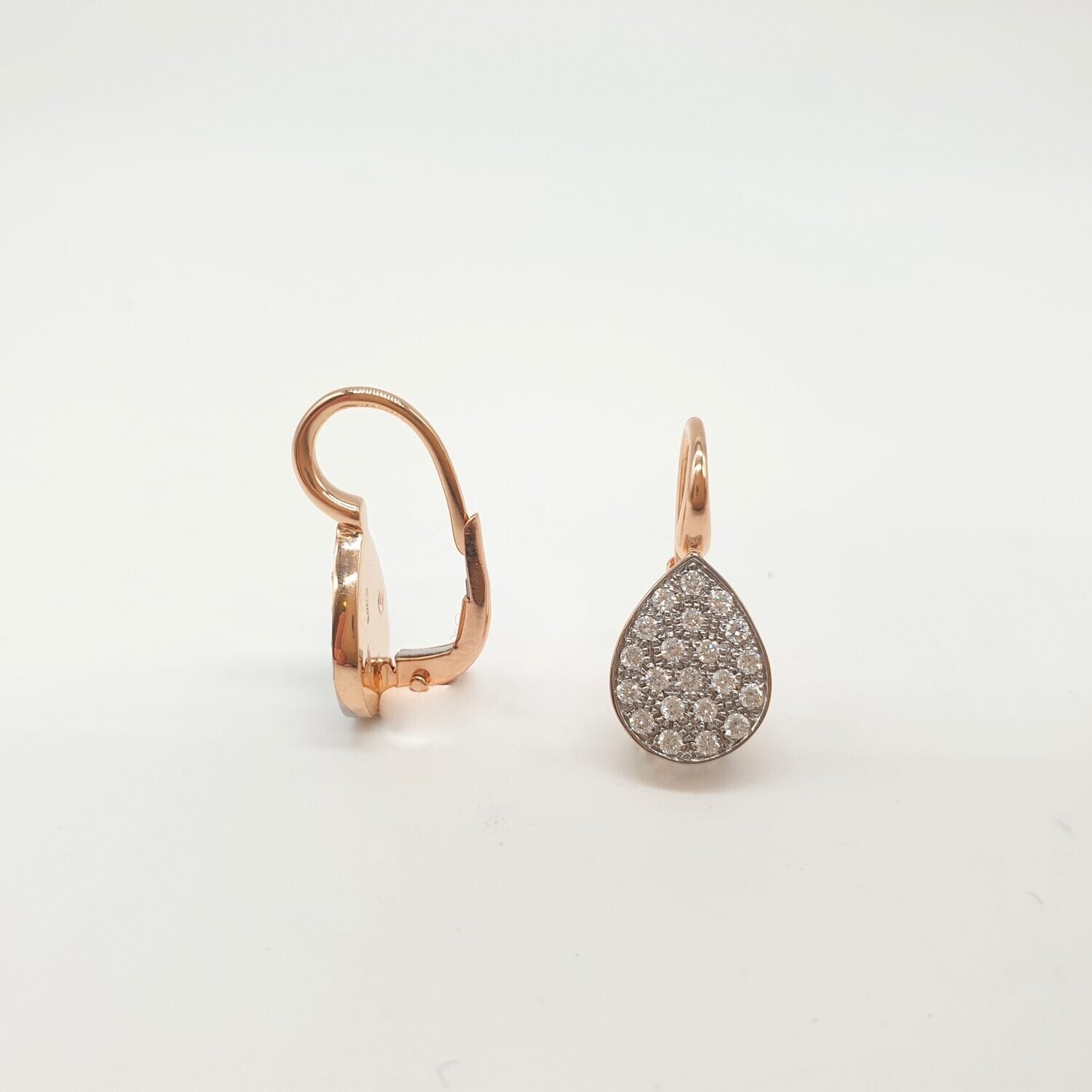 Boucles D'oreilles Diamant Platine 0,50 Ct - Gouttes Rondes, Certifiées, Fait Main