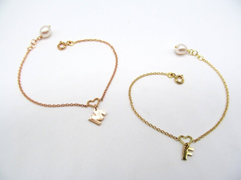 Bracciale CuorIniziale in oro 750/000(18ct)