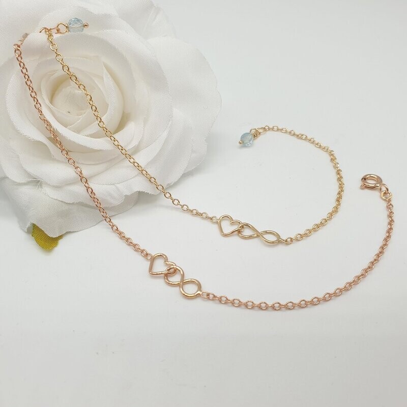 Bracciale Cuore Infinito in oro 18ct (750/000)