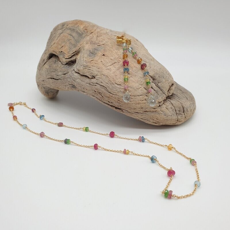 Girocollo Girotondo Colorato in Oro 18ct