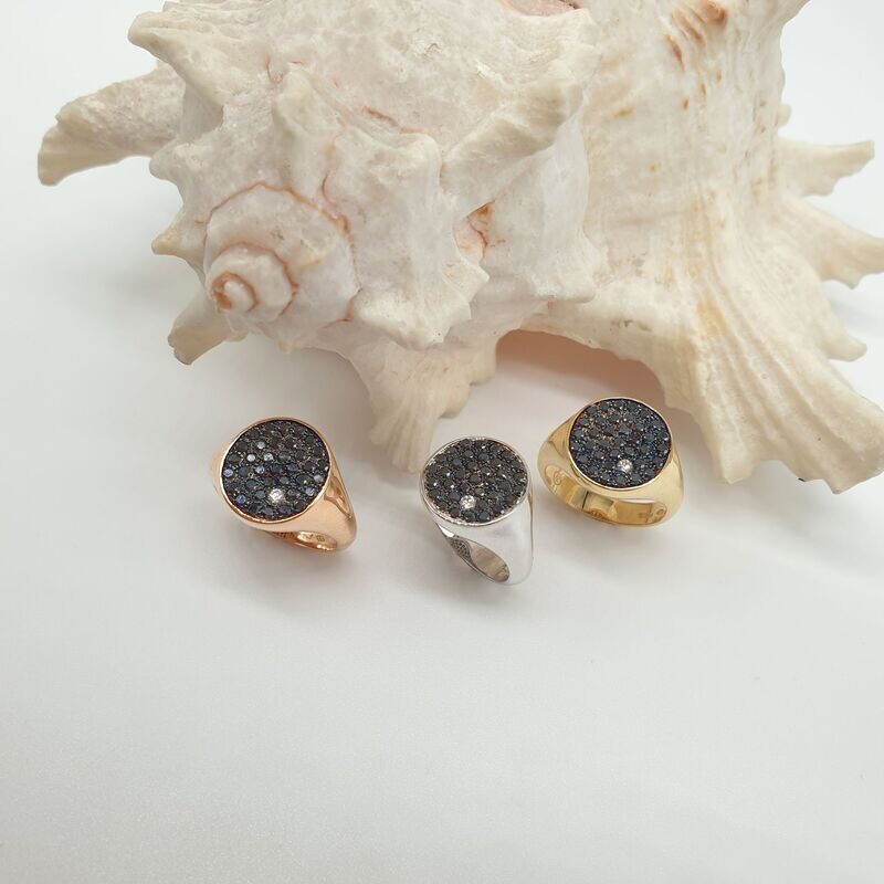 Anello Mignolo Supremo Black in Oro 750/000 (18ct)