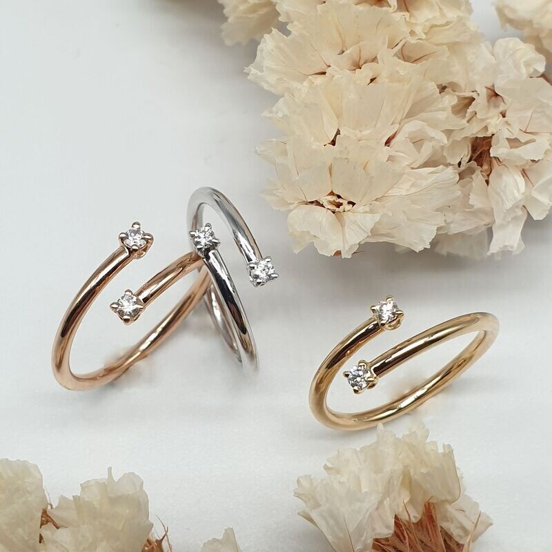 Anello Estremo con diamanti