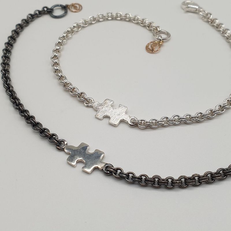 Bracciale Puzzle Argento per lui