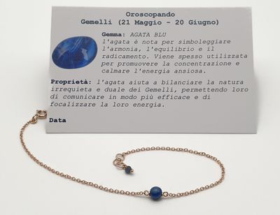 GEMELLI -agata blu